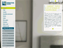 Tablet Screenshot of cabinet-tardy.fr